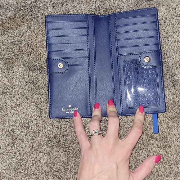 BLUE KATE SPADE WALLET - Picture 9 of 10